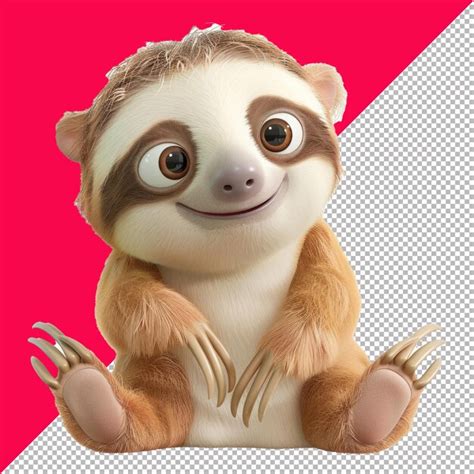 Download Cute Sloth Files Free PSD Mockups