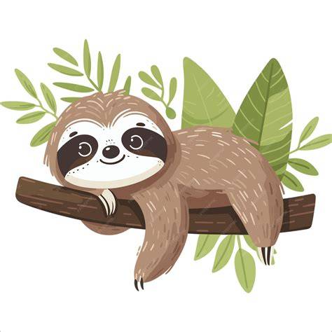 Cute Sloth Illustration