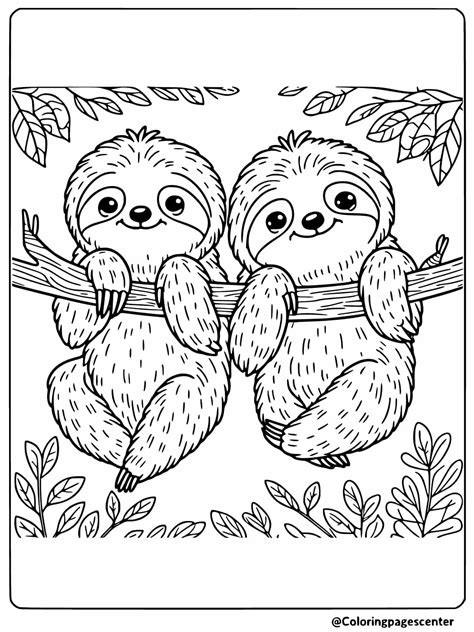 Download Cute Sloth Printable