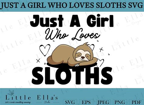 Download Cute Sloth for Cricut Machine
