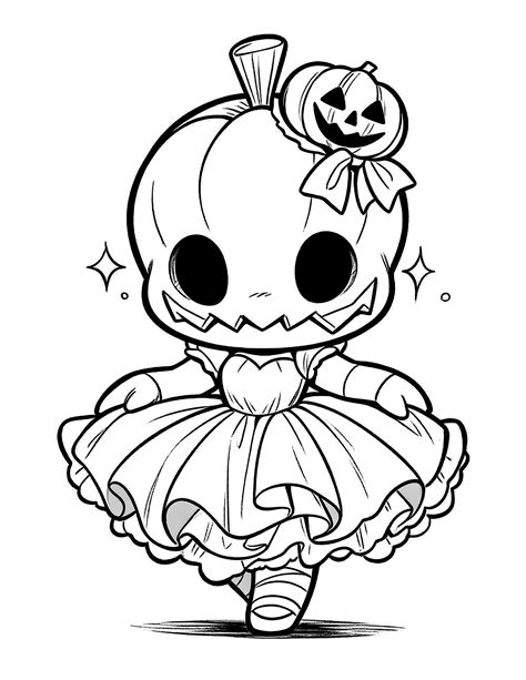 Cute Spooky Coloring Pages