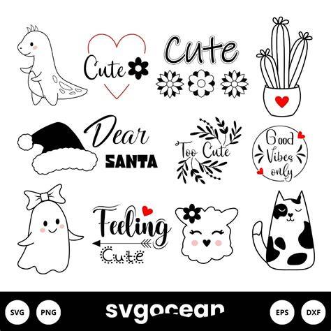 Adorable and Trendy: Explore the Whimsical World of Cute SVG Designs