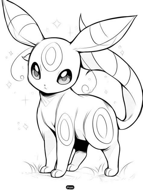 Cute Umbreon Coloring Pages