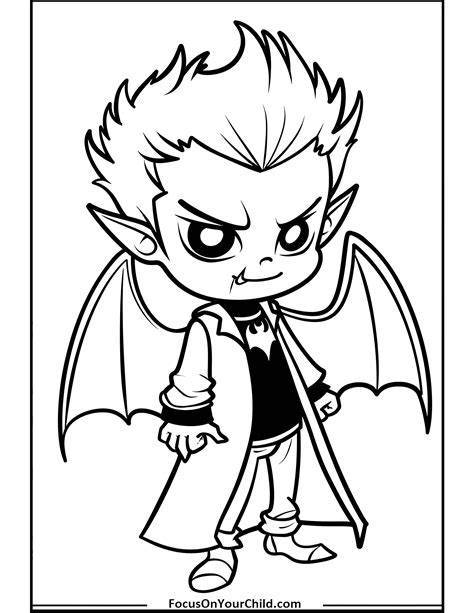 Cute Vampire Coloring Pages