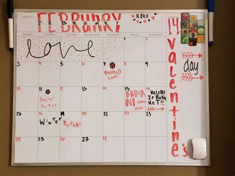 Cute Whiteboard Calendar Ideas