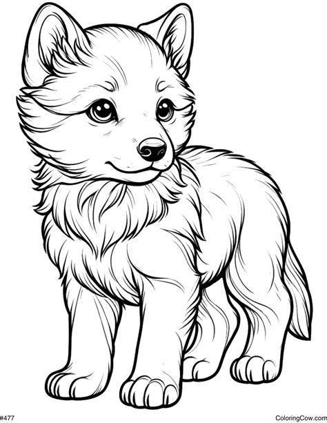 Cute Wolf Coloring Pages