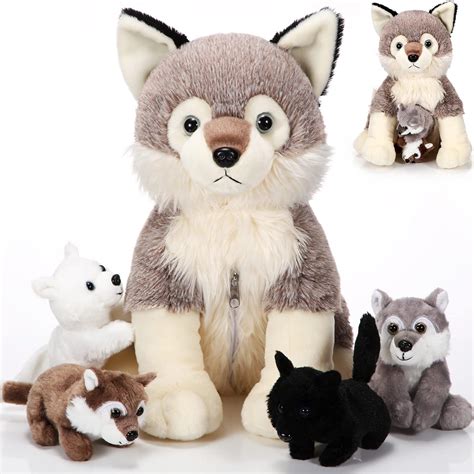 Cuddle up with the Cutest Wolf Stuffed Animal - Perfect for Kids and Adults