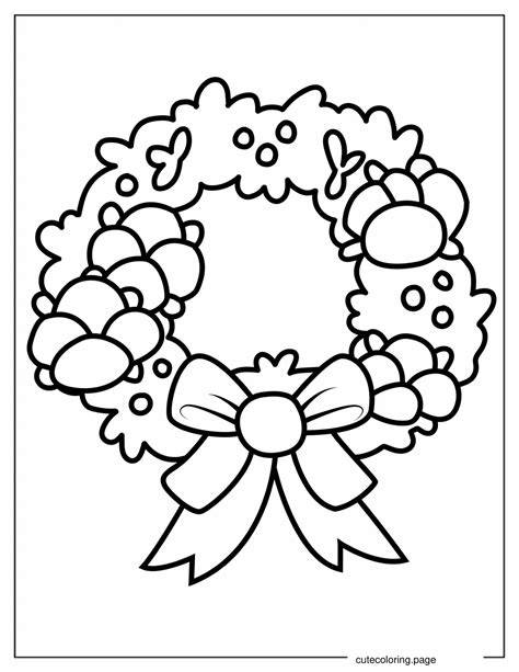 Cute Wreath Coloring Pages