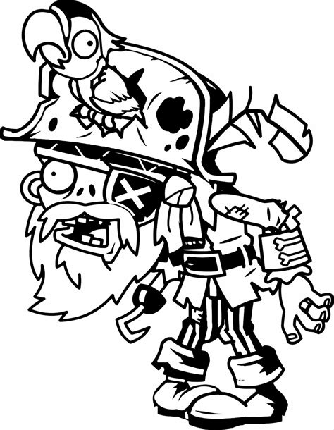 Cute Zombie Coloring Pages
