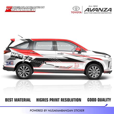 Cuting Stiker Avanza