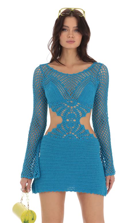 Cutout Crochet Dress