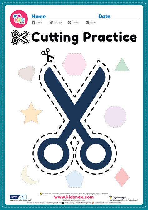 Cutting Activities For Preschoolers Printable
