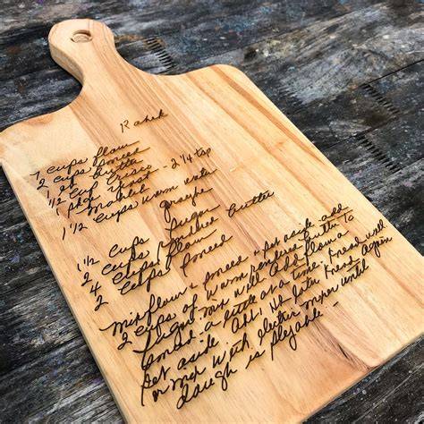 Cutting Boards With Recipe Engraved