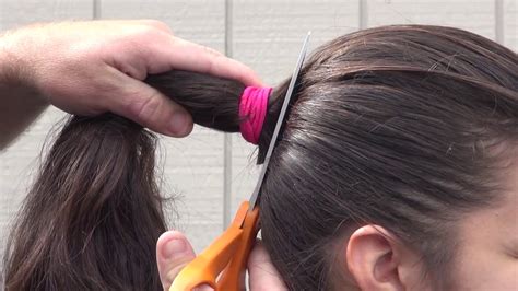 Cutting Off Ponytail Japanese