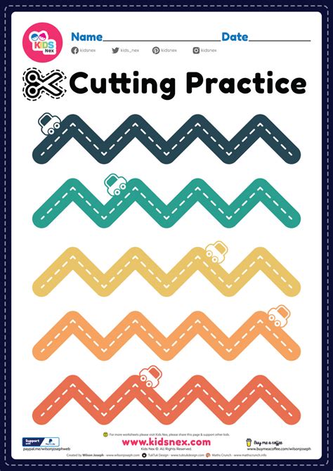 Cutting Practice Worksheets Free