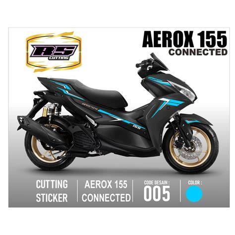 Cutting Sticker Aerox 155 Biru