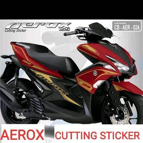 Cutting Sticker Aerox Merah