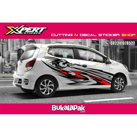 Cutting Sticker Agya Merah
