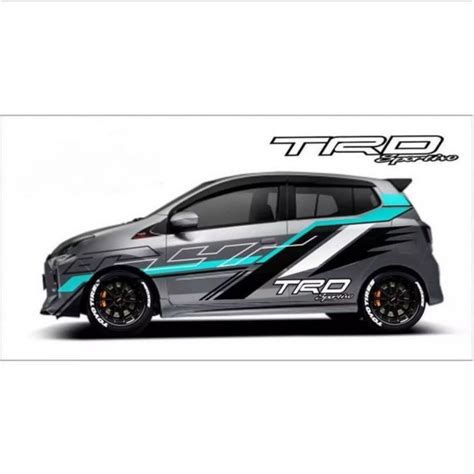 Cutting Sticker Agya Silver