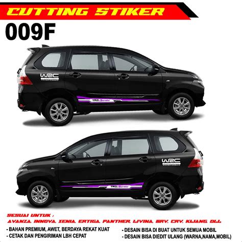 Cutting Sticker Avanza Hitam