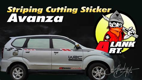 Cutting Sticker Avanza Silver