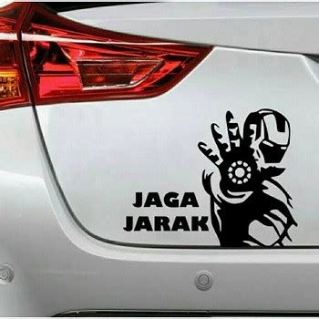 Cutting Sticker Avenger Mobil