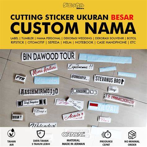 Cutting Sticker Bandung Satuan
