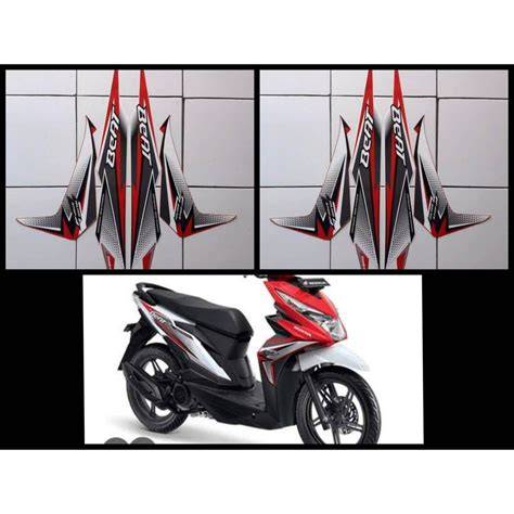 Cutting Sticker Beat Fi Merah Putih