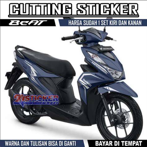 Cutting Sticker Beat Putih Biru