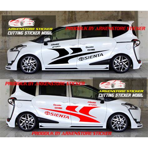 Cutting Sticker Body Samping Mobil