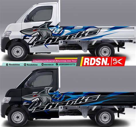 Cutting Sticker Carry Pick Up Biru