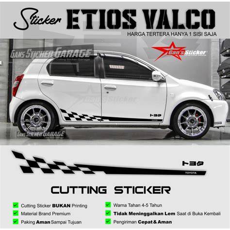 Cutting Sticker Etios