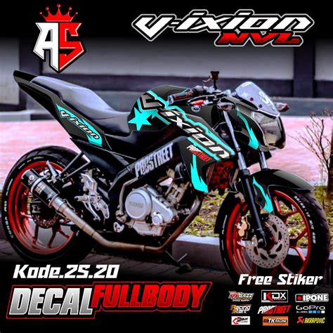 Cutting Sticker Full Body New Vixion