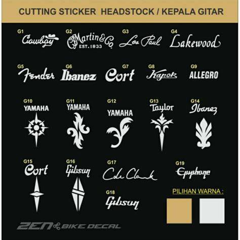 Cutting Sticker Gitar