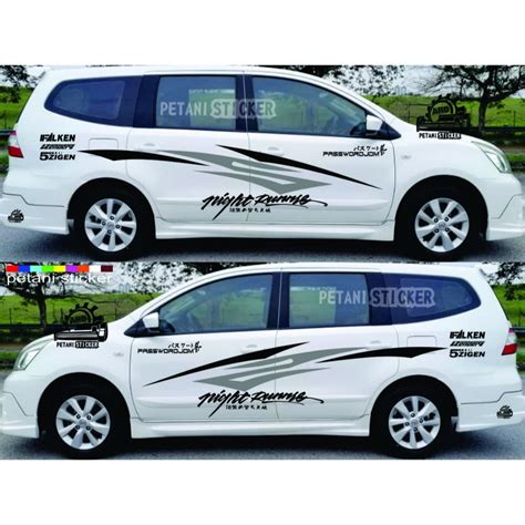 Cutting Sticker Grand Livina Hitam
