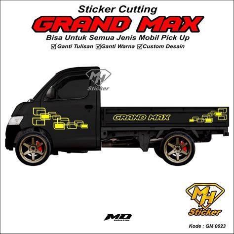 Cutting Sticker Grand Max Hitam