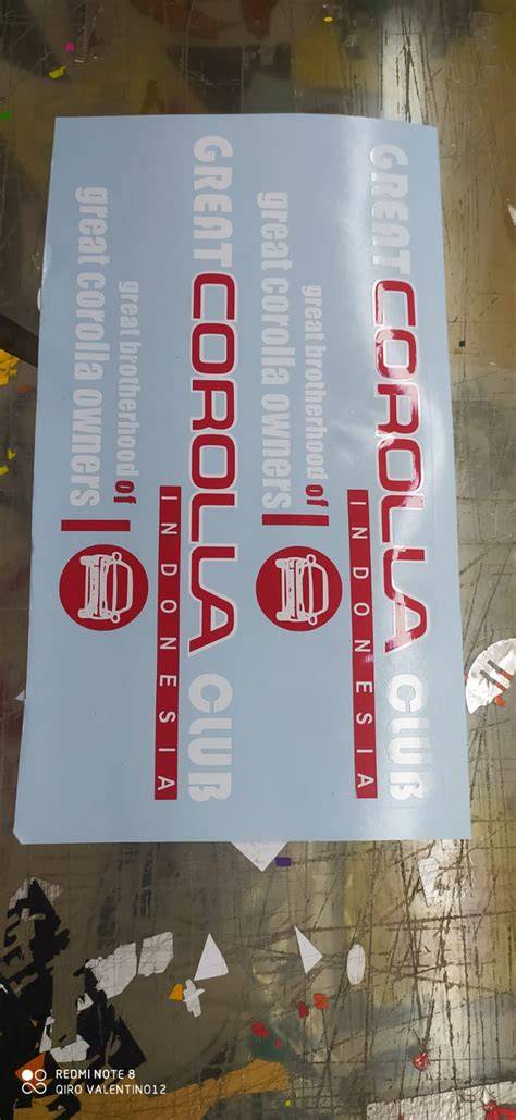 Cutting Sticker Great Corolla