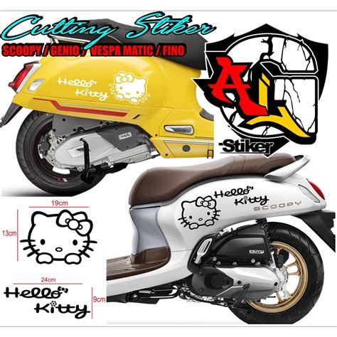 Cutting Sticker Hello Kitty Motor