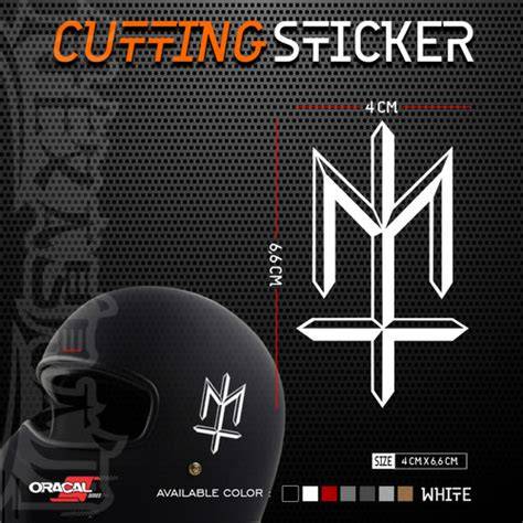 Cutting Sticker Helm Bandung
