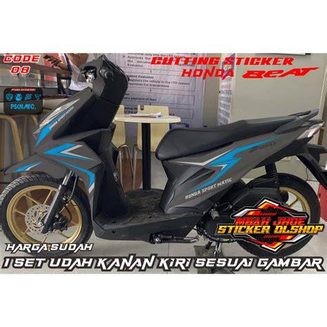 Cutting Sticker Honda Beat Hitam