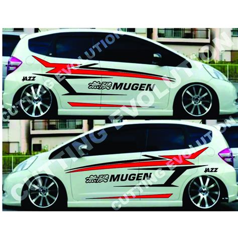 Cutting Sticker Honda Jazz Silver
