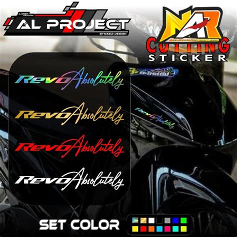 Cutting Sticker Honda Revo 100cc