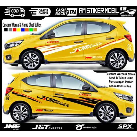 Cutting Sticker Jazz Kuning