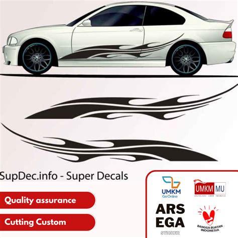 Cutting Sticker Kap Mobil Sedan