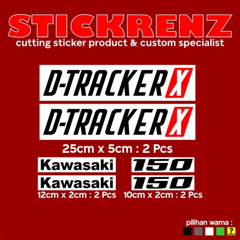Cutting Sticker Kawasaki D Tracker