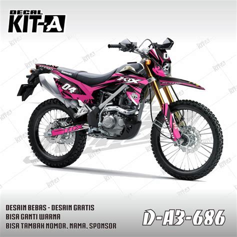 Cutting Sticker Klx Pink