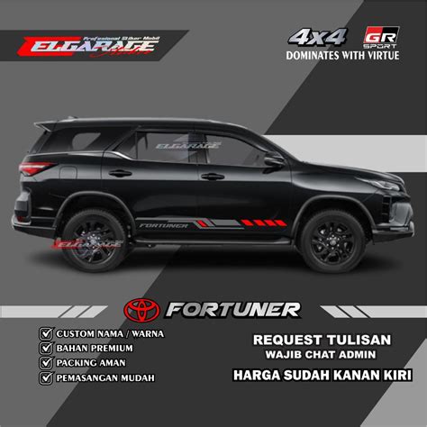 Cutting Sticker List Body Mobil