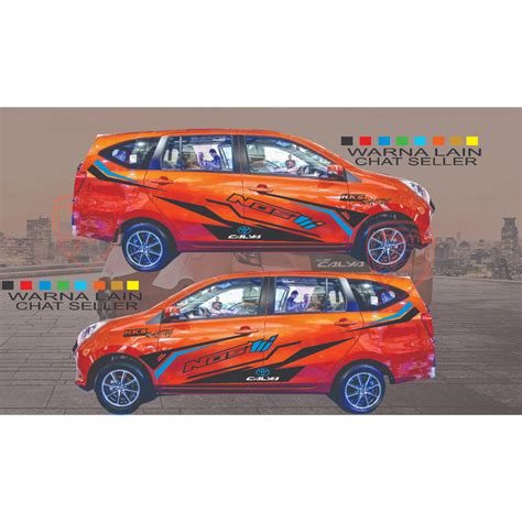 Cutting Sticker Mobil 2 Warna