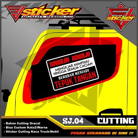 Cutting Sticker Mobil 3 Kabin