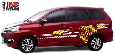 Cutting Sticker Mobil Avanza Merah